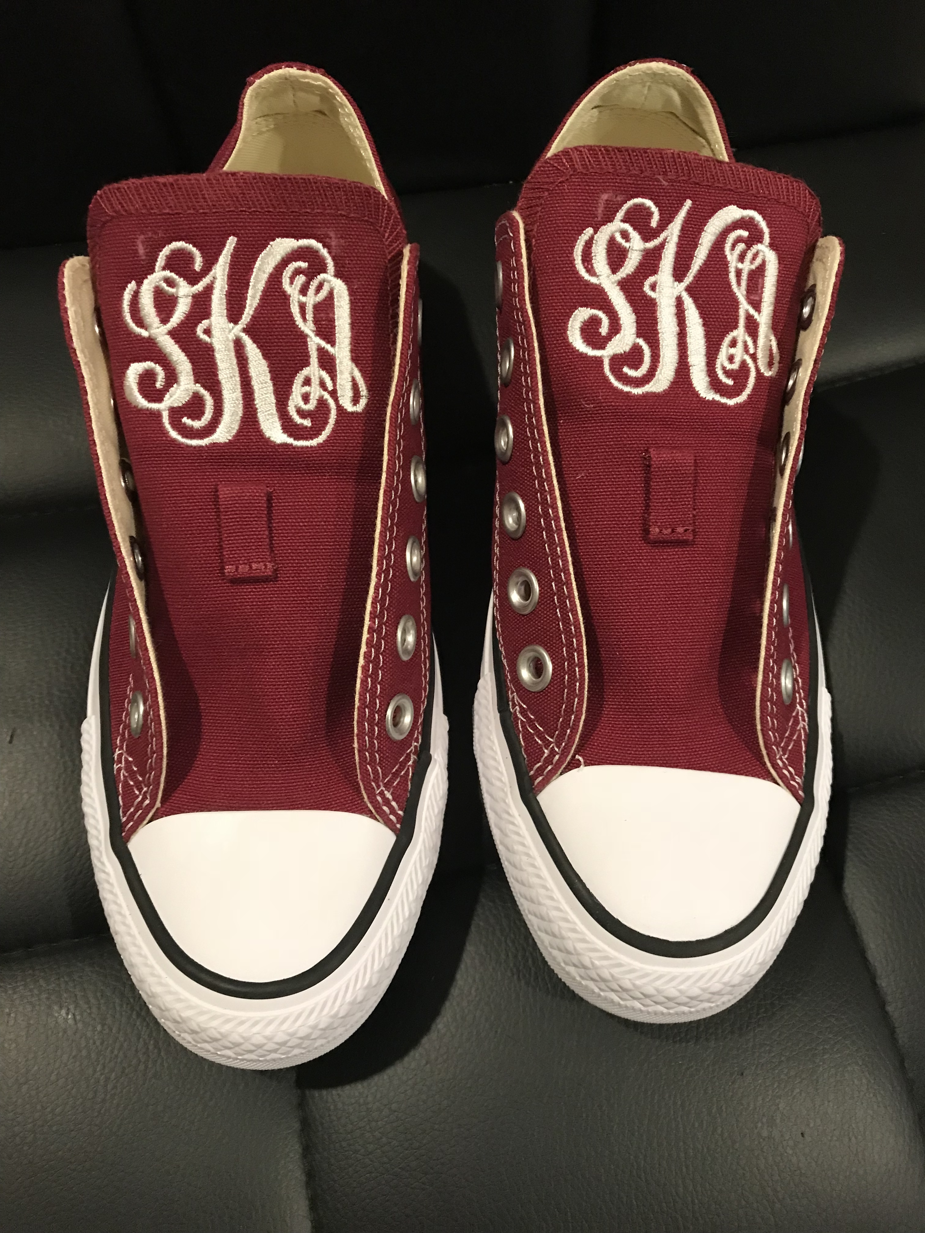 how to monogram converse shoes